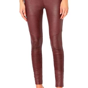 Vegan leather leggings